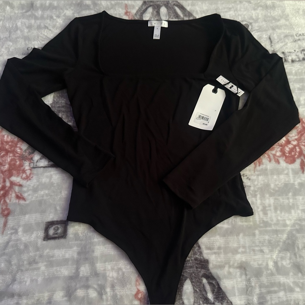Leith square neck long sleeve bodysuit